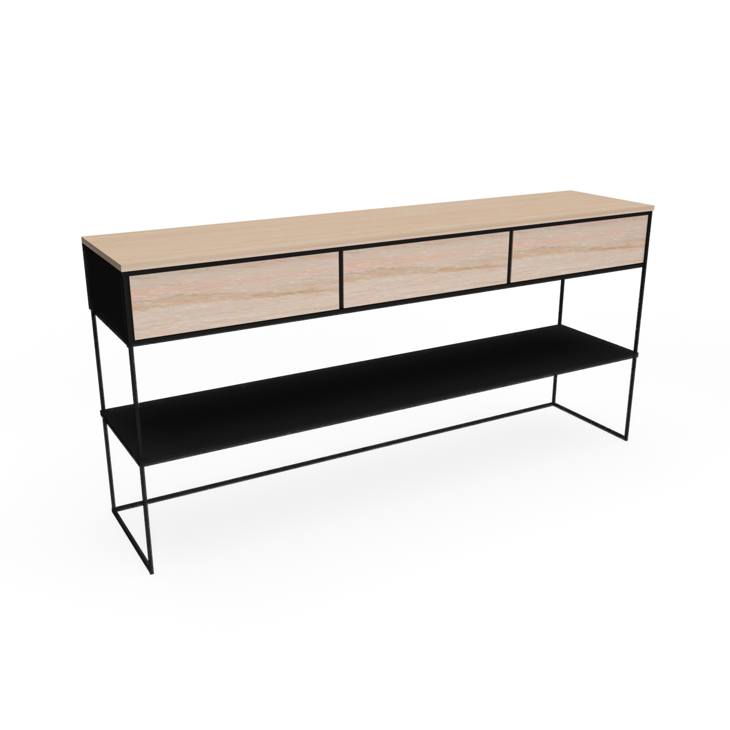 Ella Console Oak Top & Oak Drawers