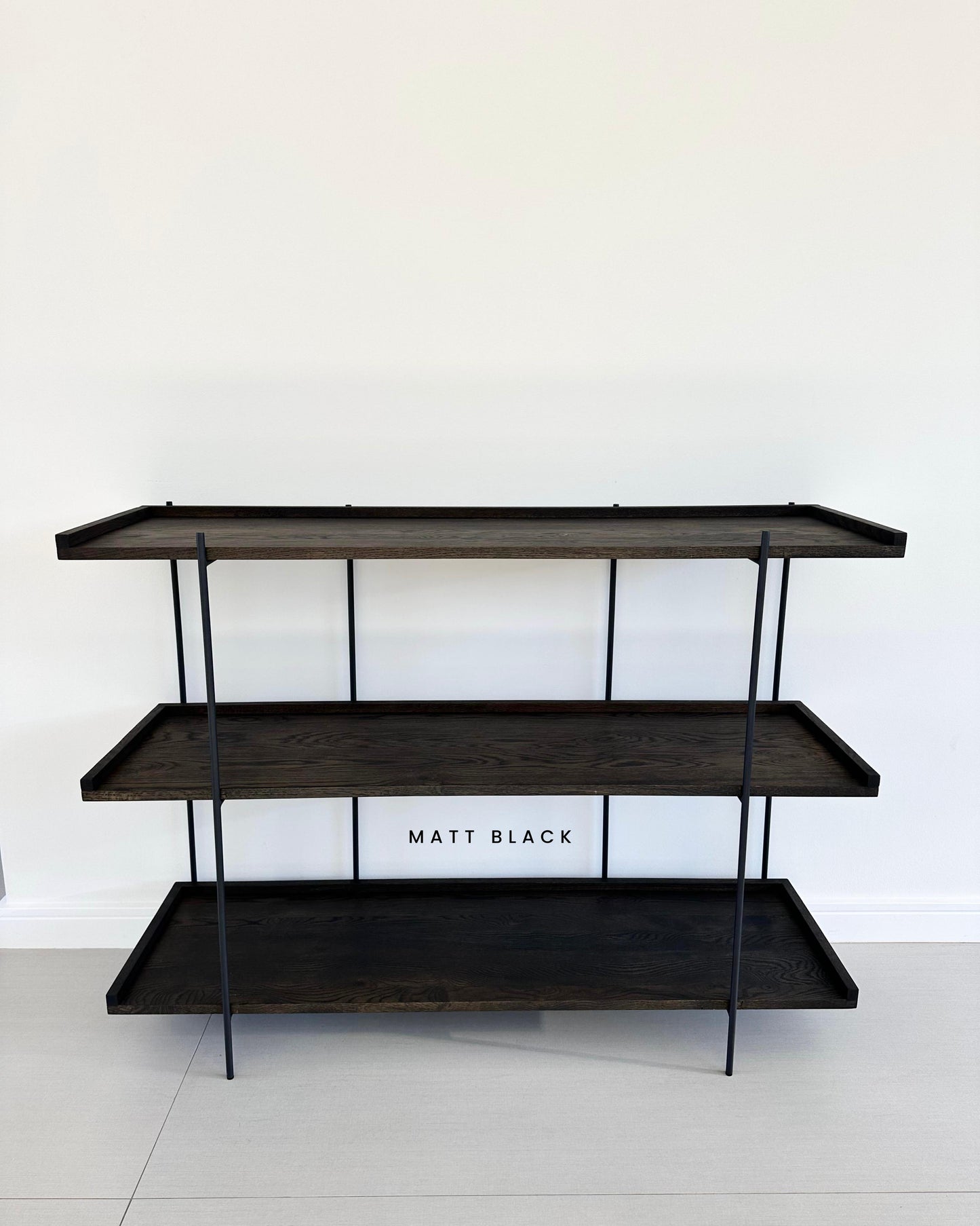 BAINE - Oak & Steel Bookshelf