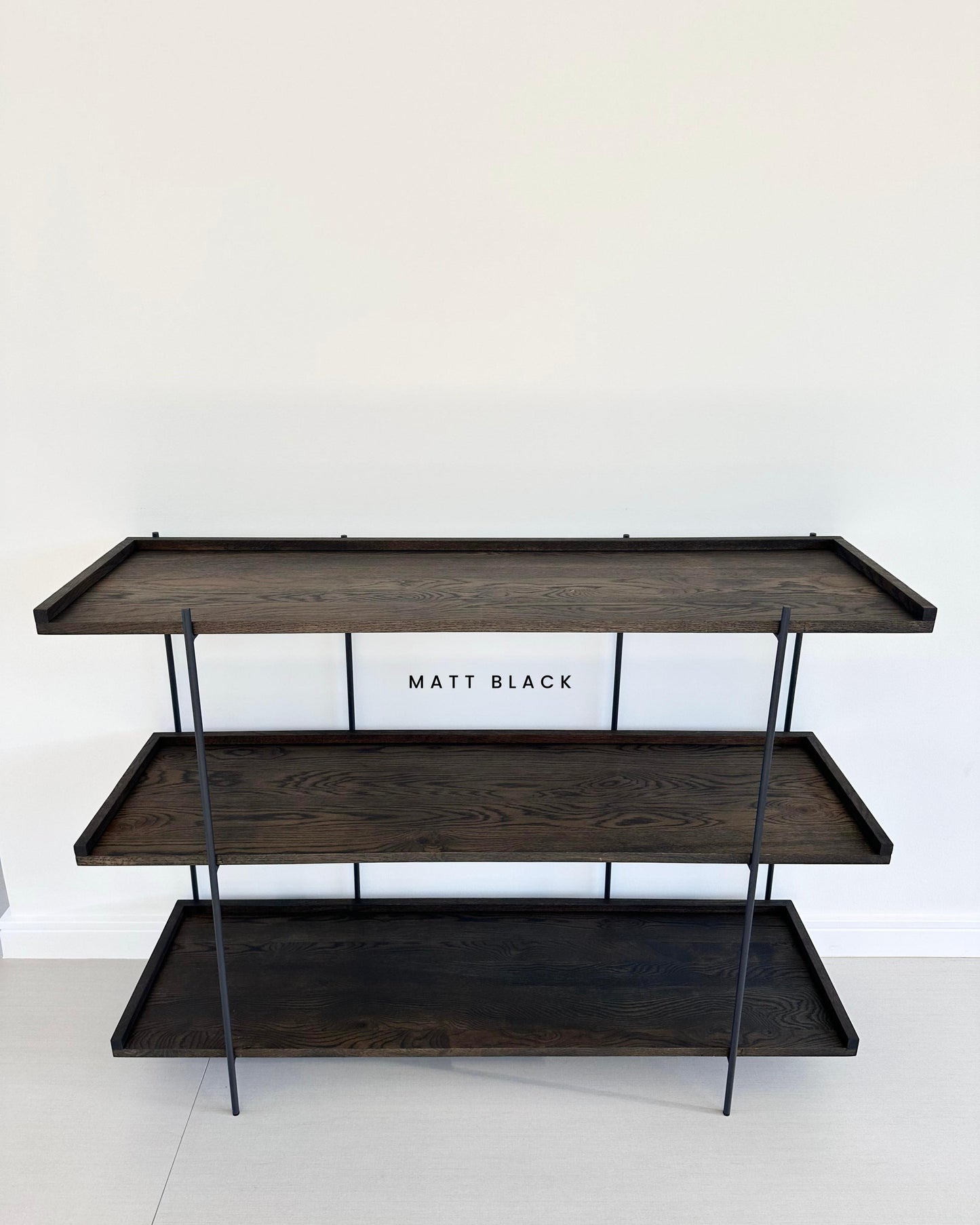BAINE - Oak & Steel Bookshelf