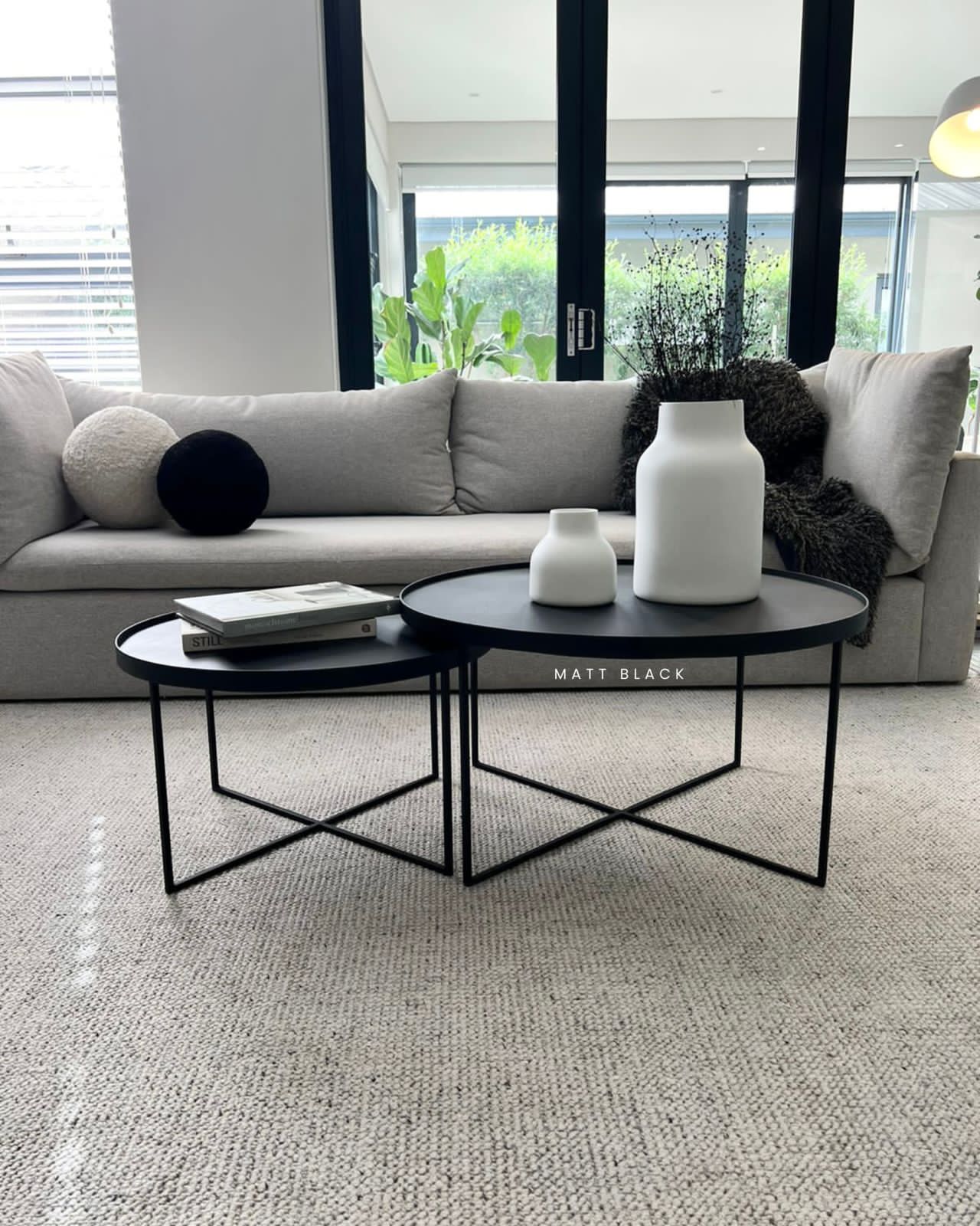 Isabella Round Nesting Coffee Table Set