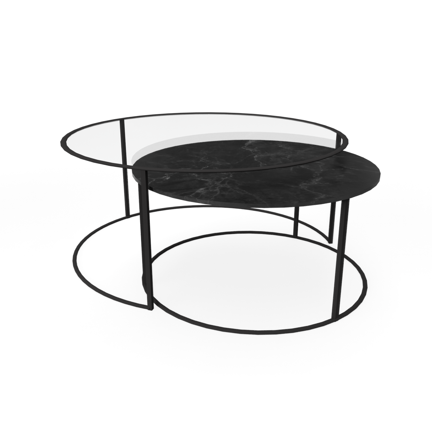 EDEN MARIA Marble & Tinted Glass Set