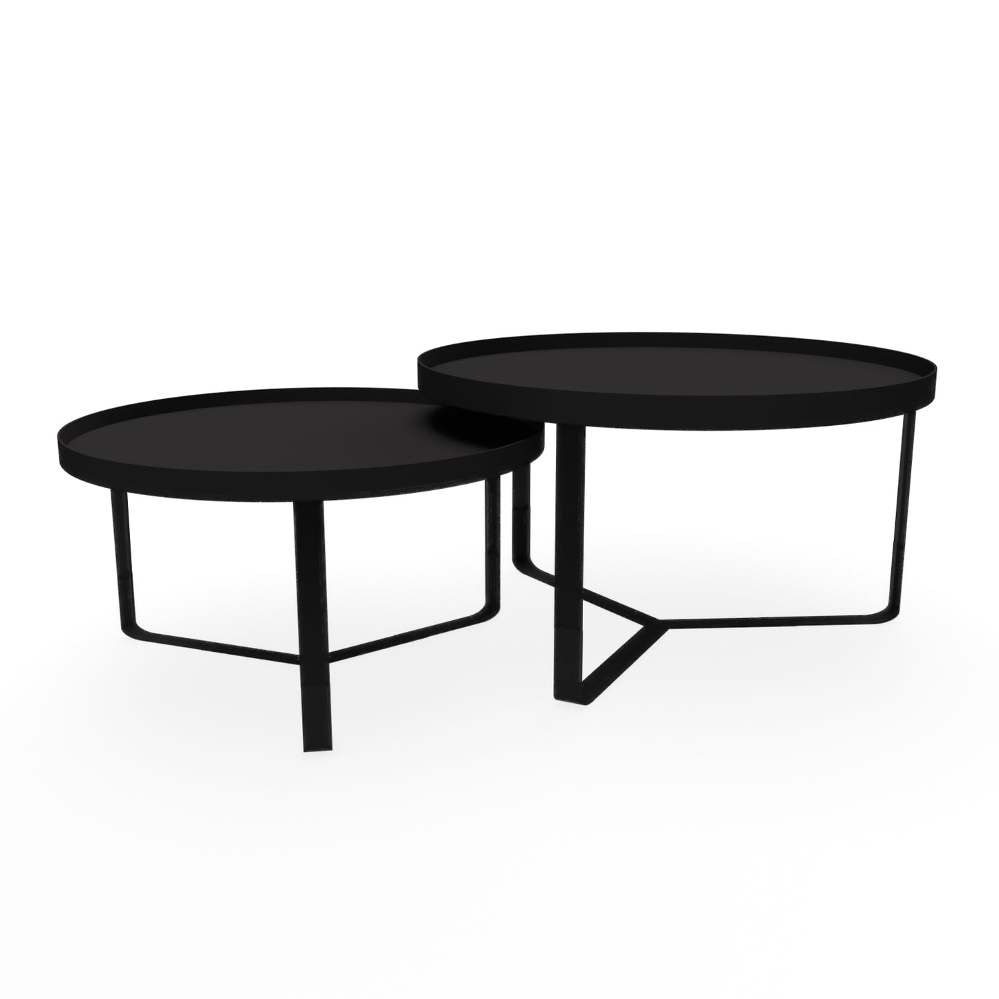 ISABELLA BOLD - Round Nesting Coffee Table Set