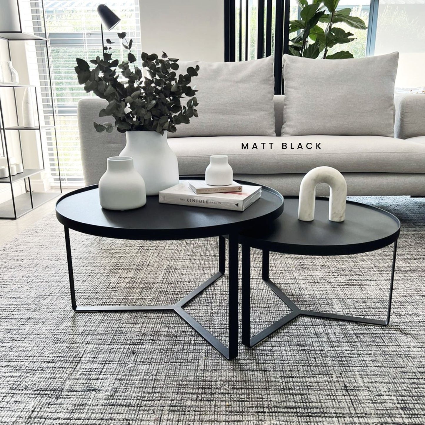 ISABELLA BOLD - Round Nesting Coffee Table Set