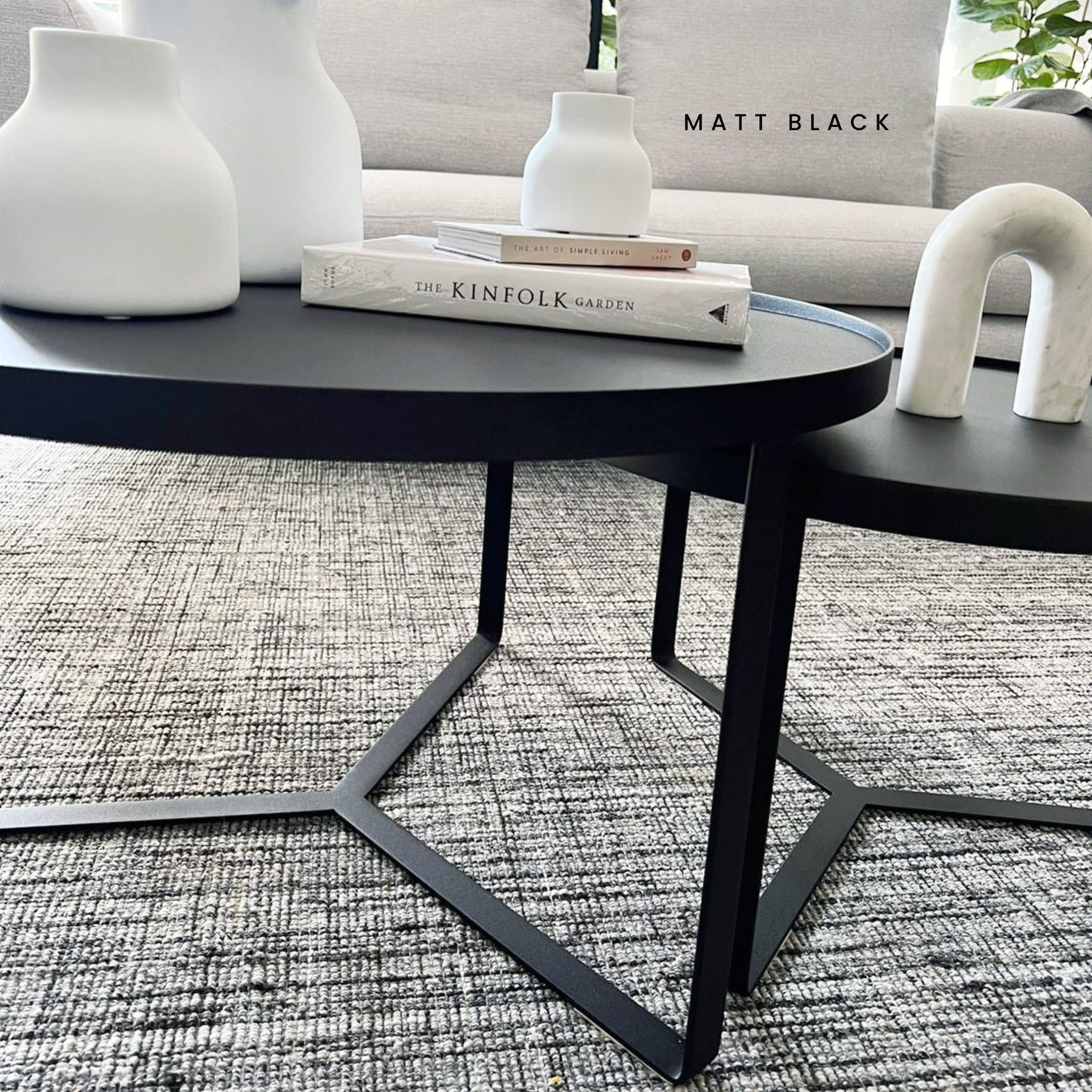 ISABELLA BOLD - Round Nesting Coffee Table Set