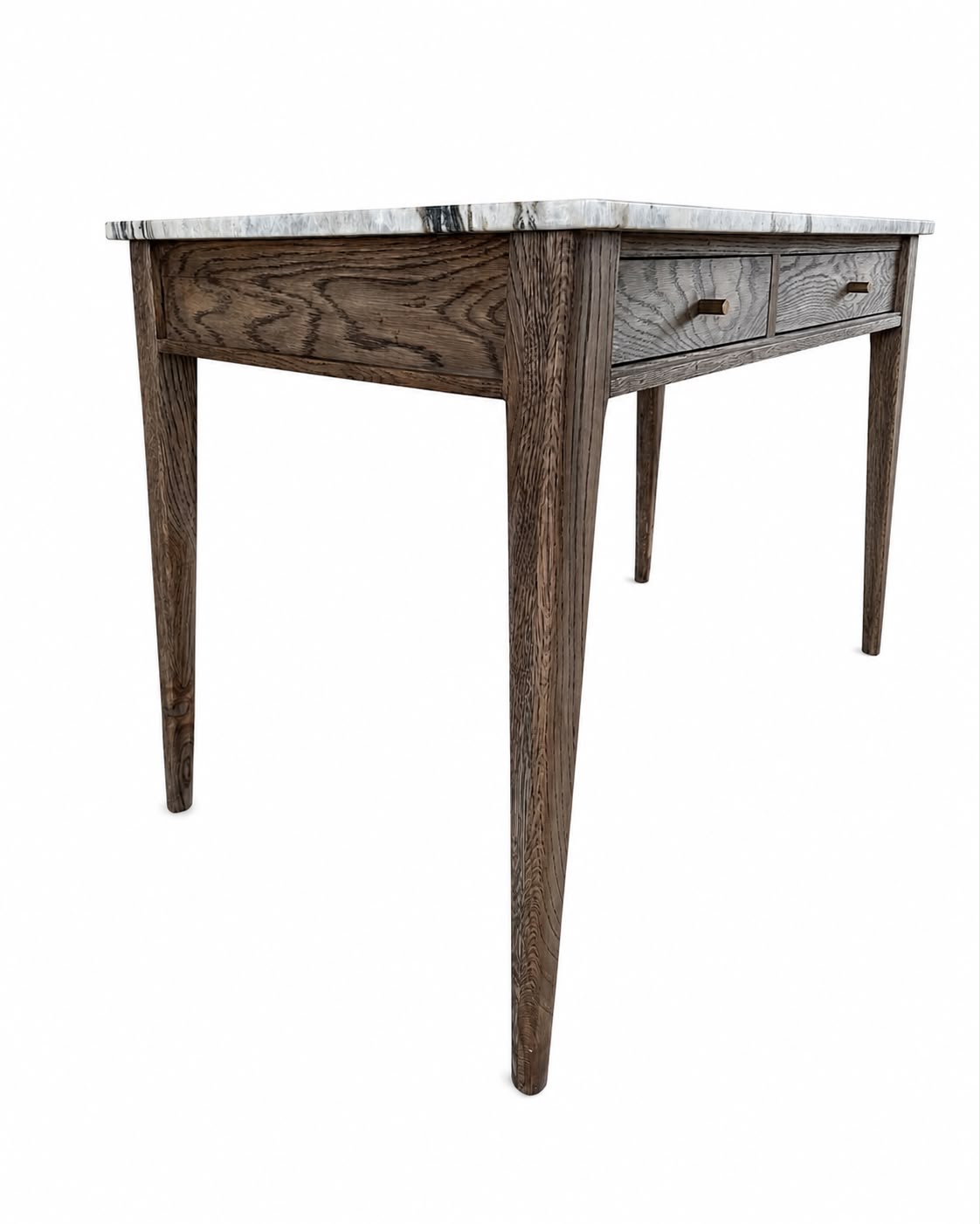 Jean Desk - Solid Oak & Marble Top