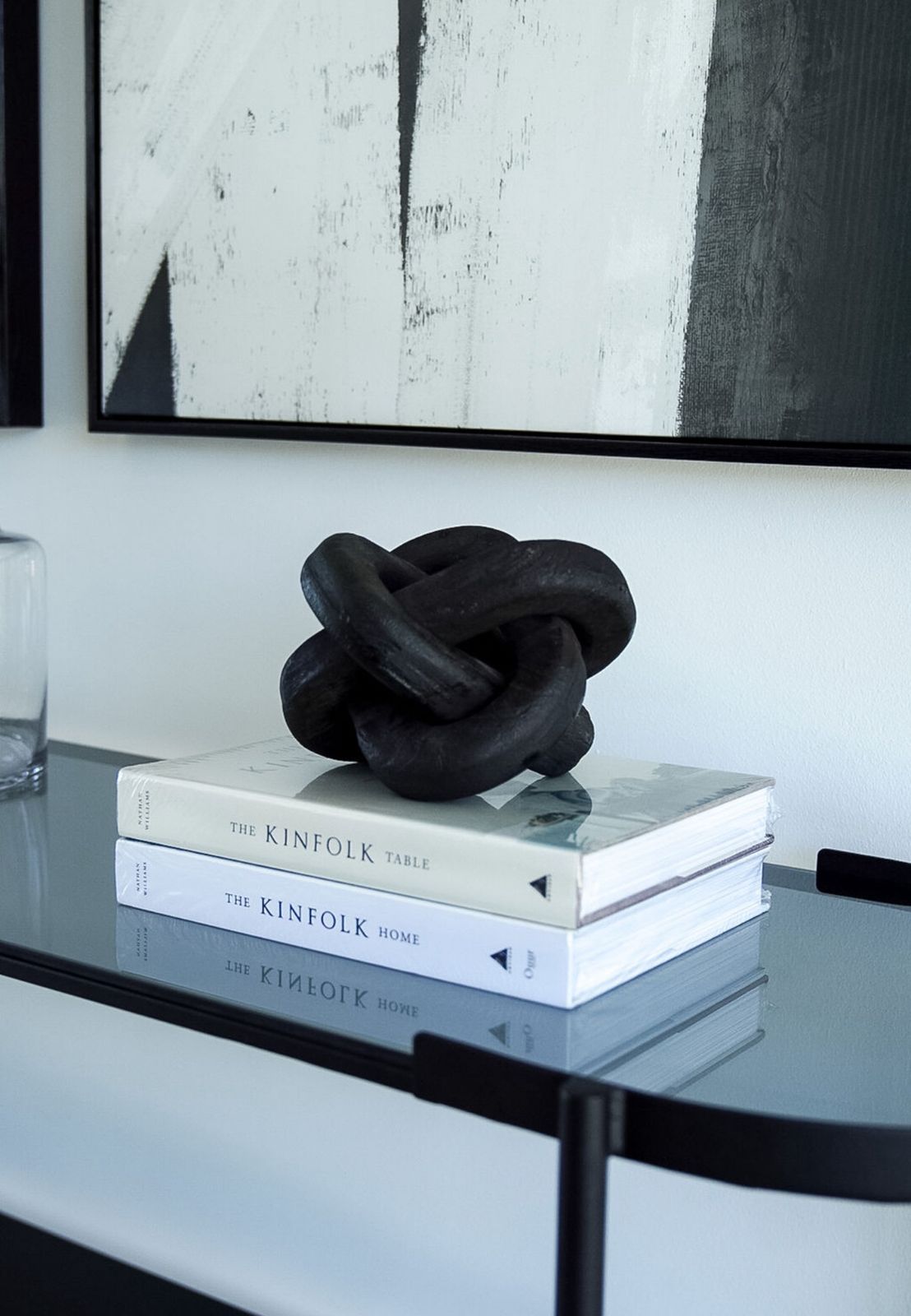 Capsular Console - Glass & Steel