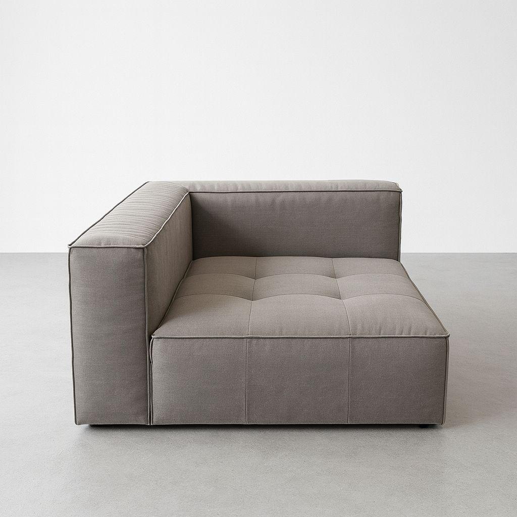 Matt Black Block Sofa