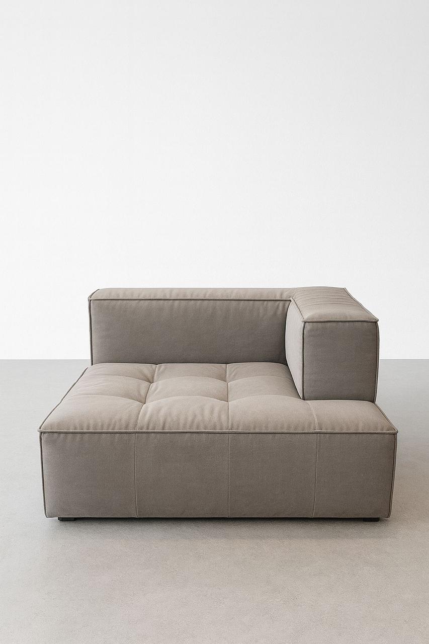 Matt Black Block Sofa