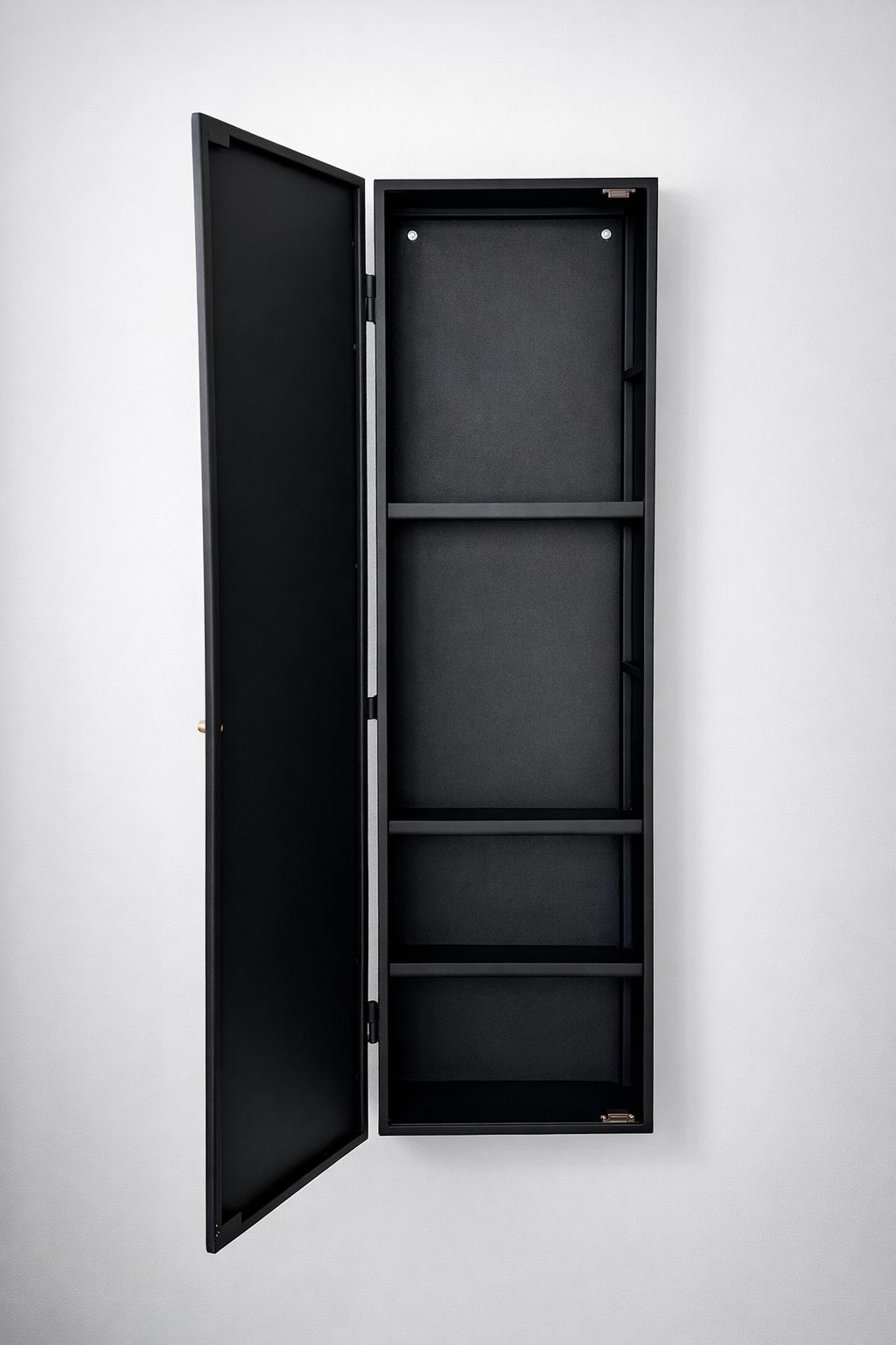 Slate Cabinet - Solid & Reeded Glass